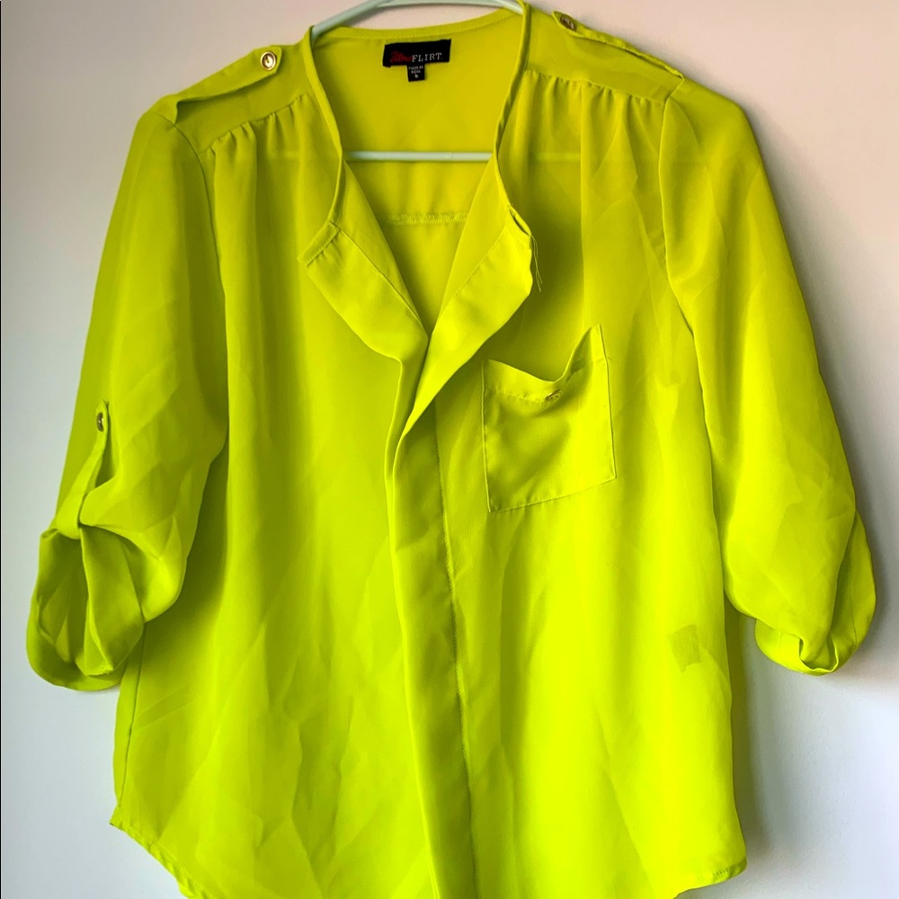 Green blouse